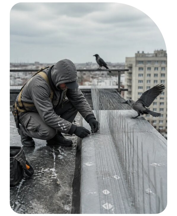 Защита от ворон под ключ в Одинцове по цене от 5178 р. | Сенат-Днц